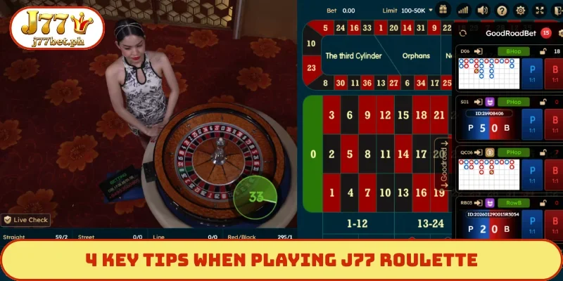 4 key tips when playing J77 Roulette