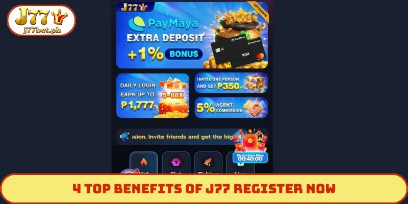 4 top benefits of J77 register now