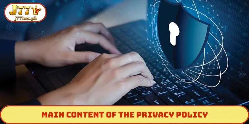 Main content of the privacy policy