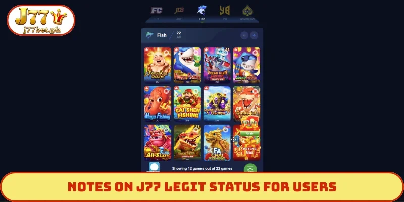 Notes on J77 legit status for users