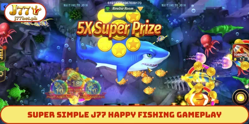 Super simple J77 Happy Fishing gameplay